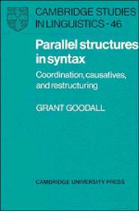 Book Cover for Parallel Structures in Syntax by Grant Goodall