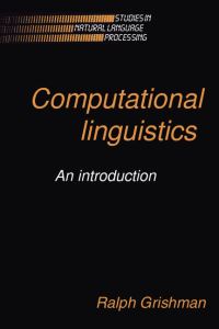 Book Cover for Computational Linguistics by Ralph Grishman