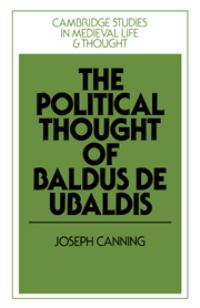 Book Cover for The Political Thought of Baldus De Ubaldis by Joseph Canning