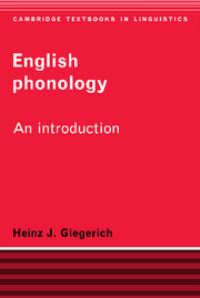 Book Cover for English Phonology by Heinz J Giegerich