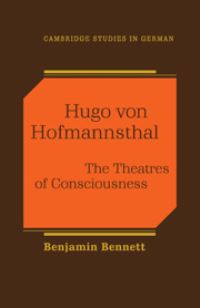 Book Cover for Hugo Von Hofmannsthal by Benjamin Bennett