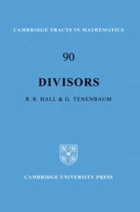 Book Cover for Divisors by Richard R Hall, Gerald Tenenbaum