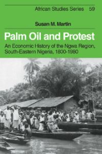 Book Cover for Palm Oil and Protest by Susan M Martin