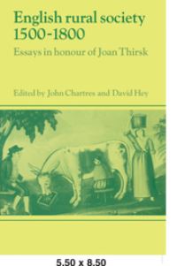 Book Cover for English Rural Society, 1500-1800 by John Chartres, David Hey, Joan Thirsk