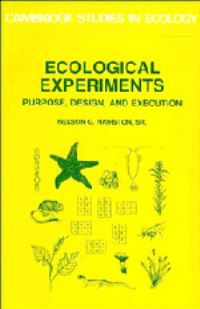 Book Cover for Ecological Experiments by Nelson G Hairston
