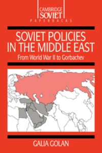Book Cover for Soviet Policies in the Middle East by Galia Golan