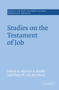 Book Cover for Studies on the Testament of Job by Michael A. Knibb, Pieter Cornelis van der Horst, Society for New Testament Studies