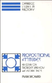 Book Cover for Propositional Attitudes by Mark Richard