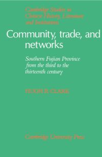 Book Cover for Community, Trade, and Networks by Hugh R. Clark