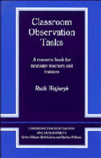 Book Cover for Classroom Observation Tasks by Ruth Wajnryb