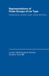 Book Cover for Representations of Finite Groups of Lie Type by Fran231ois Digne, Jean Michel