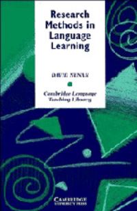 Book Cover for Research Methods in Language Learning by David Nunan