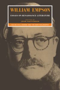 Book Cover for Essays on Renaissance Literature by William Empson, John Haffenden