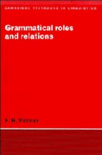 Book Cover for Grammatical Roles and Relations by F R Palmer