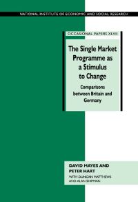 Book Cover for The Single Market Programme as a Stimulus to Change by David G Mayes, P E Hart