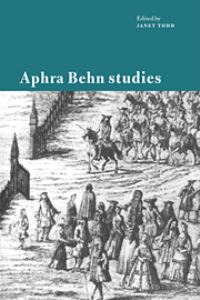 Book Cover for Aphra Behn Studies by Janet M Todd