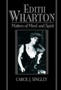 Book Cover for Edith Wharton by Carol J Singley