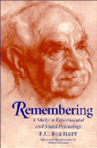 Book Cover for Remembering by Frederic C Bartlett