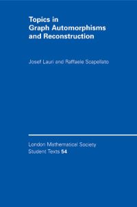 Book Cover for Topics in Graph Automorphisms and Reconstruction by Josef Lauri, Raffaele Scapellato, London Mathematical Society