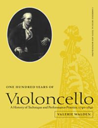 Book Cover for One Hundred Years of Violoncello by Valerie Walden