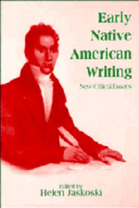 Book Cover for Early Native American Writing by Helen Jaskoski