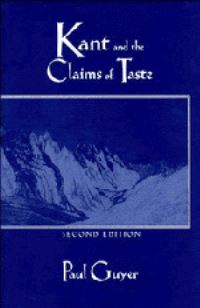 Book Cover for Kant and the Claims of Taste by Paul Guyer