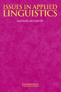 Book Cover for Issues in Applied Linguistics by Michael McCarthy