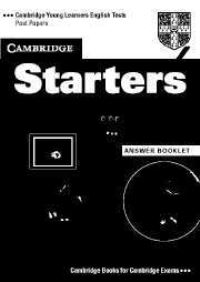 Book Cover for Cambridge Starters 4 Answer Booklet by Cambridge ESOL