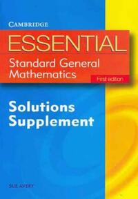 Book Cover for Essential Standard General Maths First Edition Solution Supplement by Sue Avery