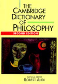 Book Cover for The Cambridge Dictionary of Philosophy by Robert Audi
