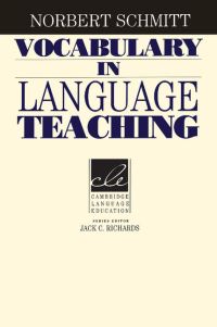 Book Cover for Vocabulary in Language Teaching by Norbert Schmitt