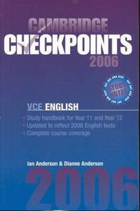 Book Cover for Cambridge Checkpoints VCE English 2006 by Dianne Anderson, Ian Anderson