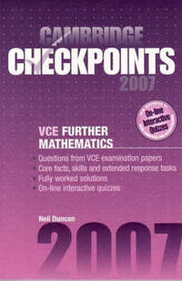 Book Cover for Cambridge Checkpoints VCE Further Mathematics 2007 by Neil Duncan