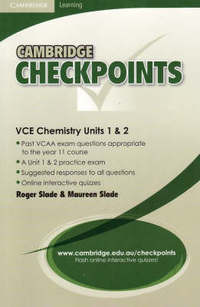 Book Cover for Cambridge Checkpoints VCE Chemistry Units 1 and 2 by Roger Slade