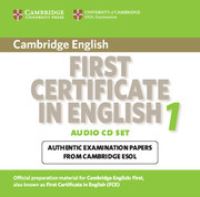 Book Cover for Cambridge First Certificate in English 1 for Updated Exam Audio CDs (2) by Cambridge ESOL