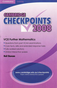 Book Cover for Cambridge Checkpoints VCE Further Mathematics 2008 by Neil Duncan