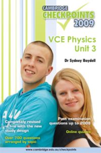 Book Cover for Cambridge Checkpoints VCE Physics Unit 3 2009 by Sydney Boydell