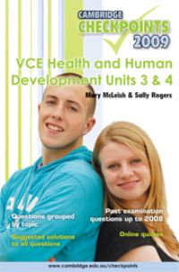 Book Cover for Cambridge Checkpoints VCE Health and Human Development Units 3 and 4 2009 by Mary McLeish, Sally Rogers