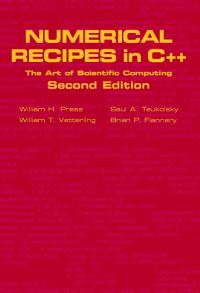 Book Cover for Numerical Recipes in C++ by William H Press