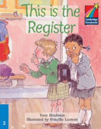 Book Cover for This Is the Register by Tony Bradman