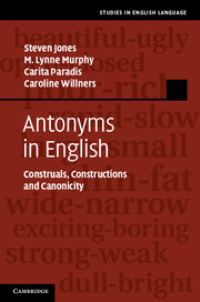 Book Cover for Antonyms in English by Steven Jones