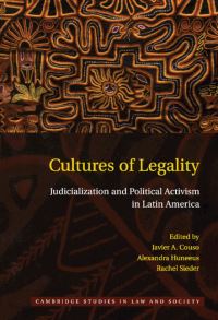 Book Cover for Cultures of Legality by Javier Couso, Alexandra Huneeus, Rachel Sieder