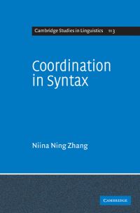 Book Cover for Coordination in Syntax by Niina Ning Zhang