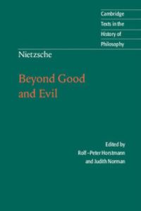 Book Cover for Beyond Good and Evil by Friedrich Wilhelm Nietzsche, RolfP Horstmann, Judith Norman