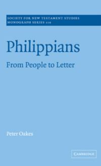 Book Cover for Philippians by Peter Oakes, Society for New Testament Studies