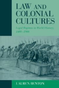 Book Cover for Law and Colonial Cultures by Lauren A Benton