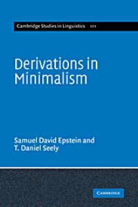 Book Cover for Derivations in Minimalism by Samuel David Epstein, T Daniel Seely