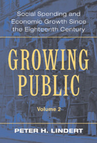 Book Cover for Growing Public Vol. 2 Further Evidence by Peter H Lindert