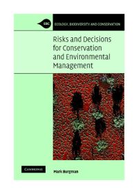 Book Cover for Risks and Decisions for Conservation and Environmental Management by Mark A Burgman