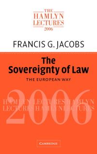 Book Cover for The Sovereignty of Law by Francis Geoffrey Jacobs